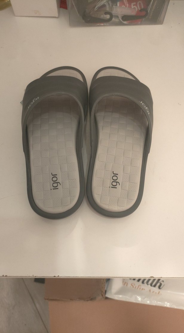 İgor Unisex Çocuk Terlik Gri - Görsel 3