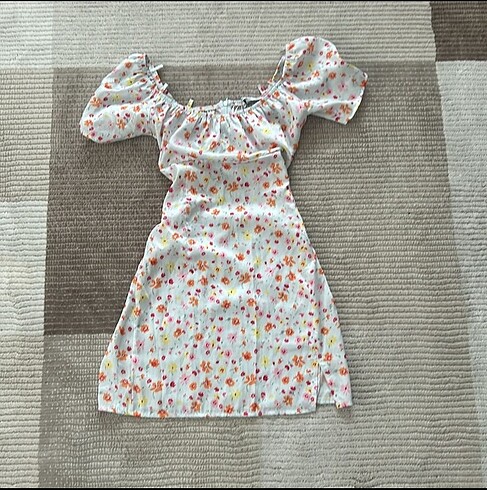 Coquette yazlık çiçekli mini elbise