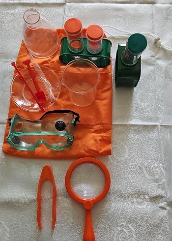 Turuncu Bilim Deney Seti ve Güvenlik Gözlüğü - Görsel 5