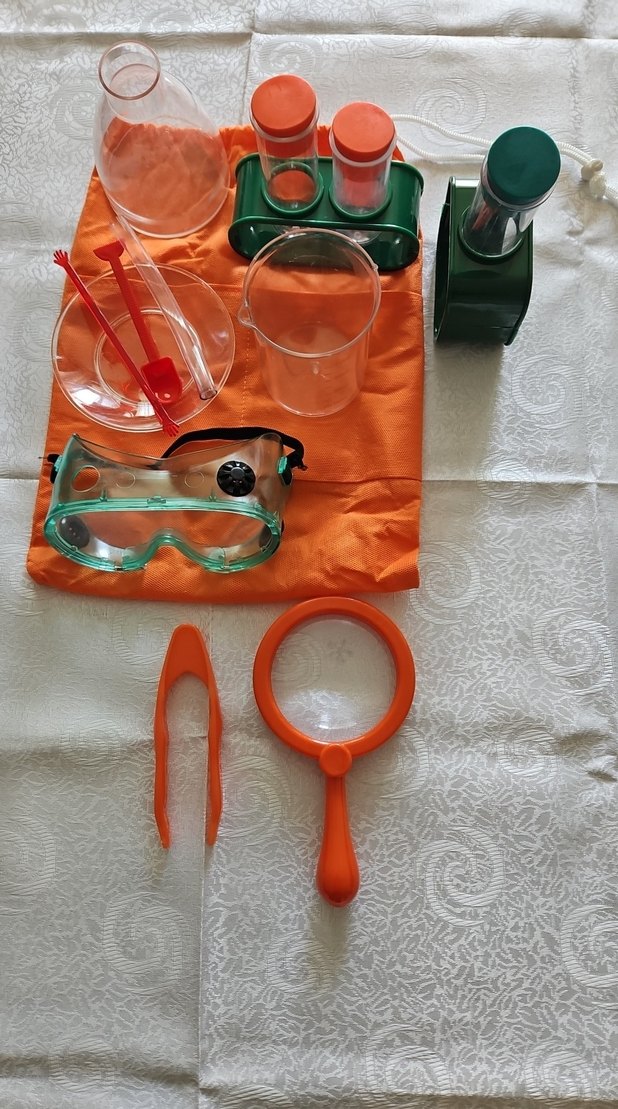 Turuncu Bilim Deney Seti ve Güvenlik Gözlüğü - Görsel 4