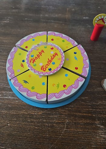Doğum Günü Pastası Ahşap Antika Oyuncak FIRSAT - Görsel 3