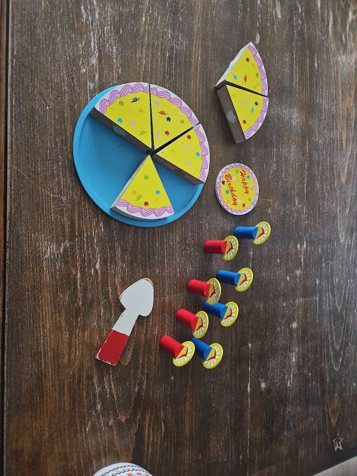 Doğum Günü Pastası Ahşap Antika Oyuncak FIRSAT - Görsel 2