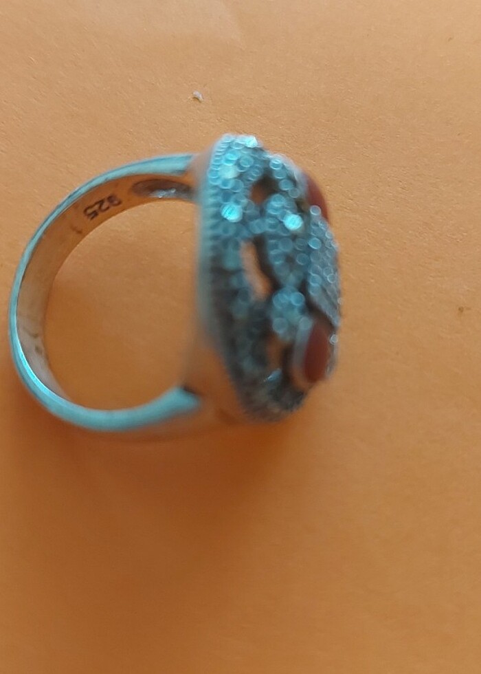 So Chic Akik ve Markazit Taşlı Yüzük - Görsel 3