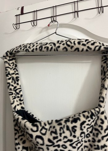 Zebra Desenli Kadın Peluş Çanta - Görsel 3