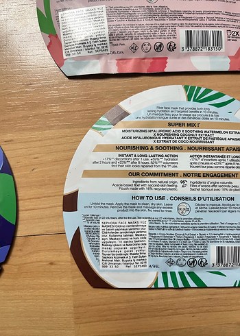 Sephora Kadın Yüz Maskeleri Seti - 4 Çeşit - Görsel 4