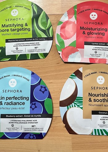 Sephora Kadın Yüz Maskeleri Seti - 4 Çeşit - Görsel 2