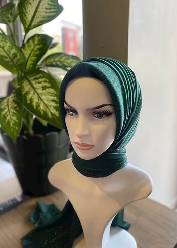 Diğer Kadın Drapeli Koyu Yeşil Bohem Şal