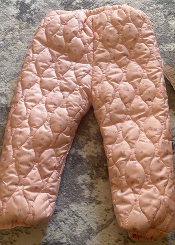 Kız Çocuk Pudra Pembe Kürklü Pantolon