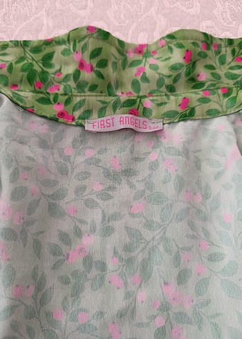 Yeşil Çiçekli Bohem Midi Elbise - Görsel 4