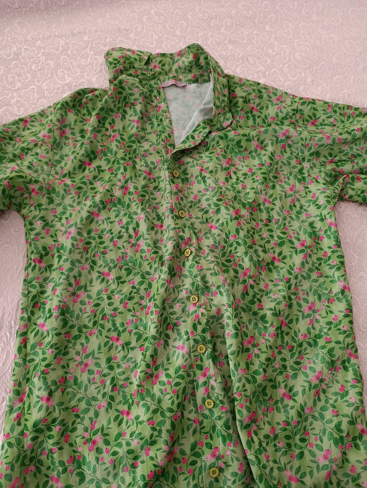 Yeşil Çiçekli Bohem Midi Elbise - Görsel 3