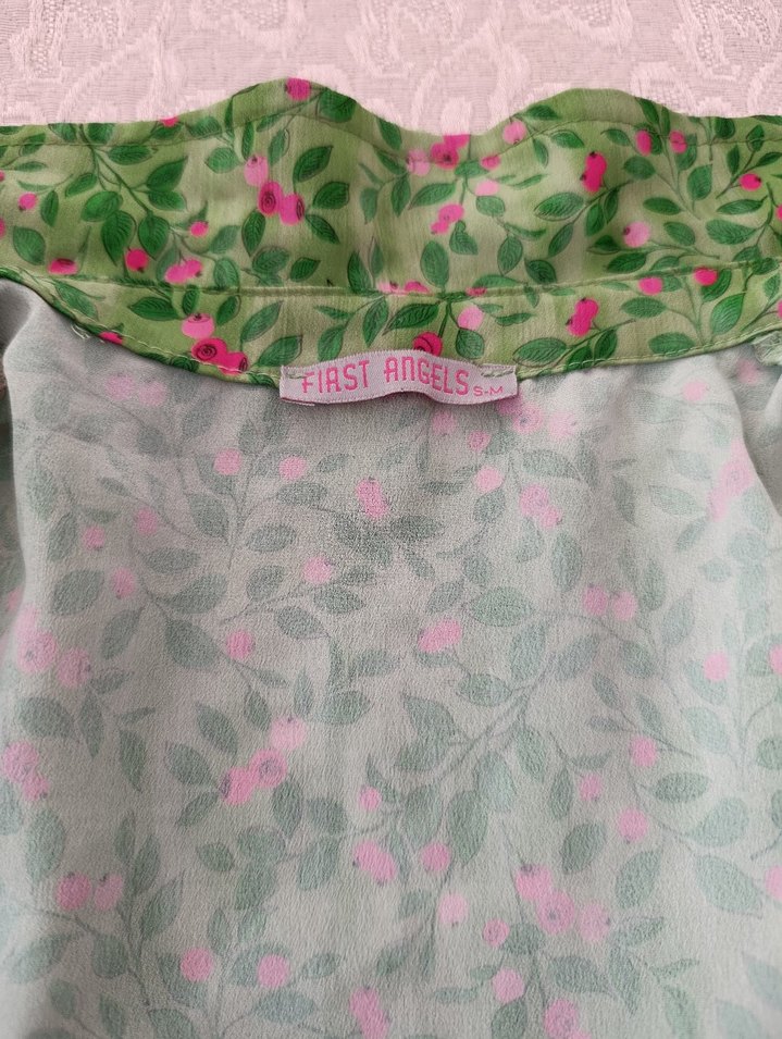 Yeşil Çiçekli Bohem Midi Elbise - Görsel 4