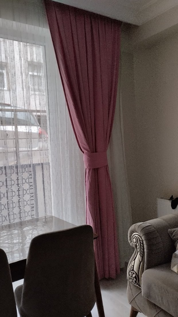 Modern Klasik fon perde 2 kanat - Görsel 2