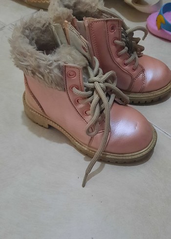 Kız Çocuk Pembe Kürklü Kauçuk Bot - Görsel 2