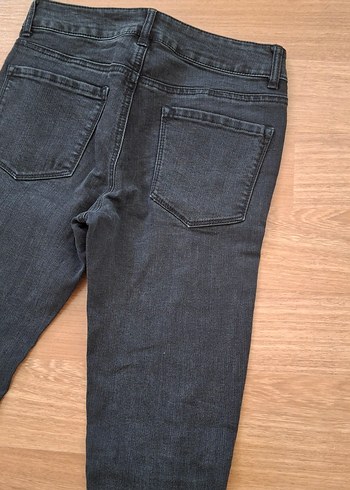 Siyah Yırtık Kadın Skinny Jean - Görsel 7