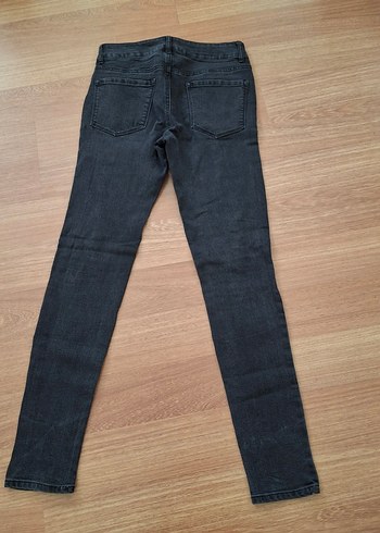 Siyah Yırtık Kadın Skinny Jean - Görsel 5