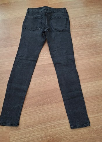 Siyah Yırtık Kadın Skinny Jean - Görsel 4