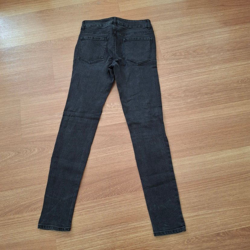 Siyah Yırtık Kadın Skinny Jean - Görsel 5