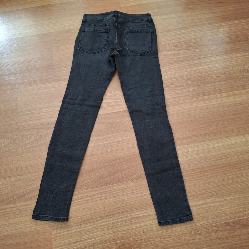 Siyah Yırtık Kadın Skinny Jean - Görsel 4