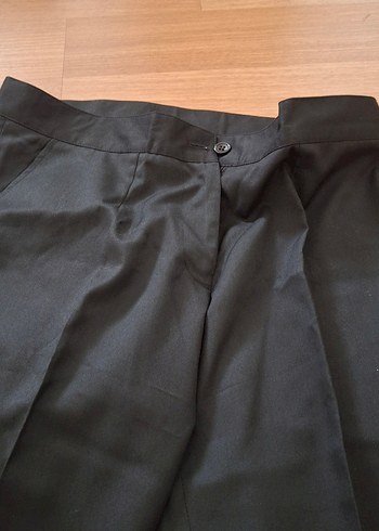 Siyah Kumaş Kadın Pantolon - Görsel 4