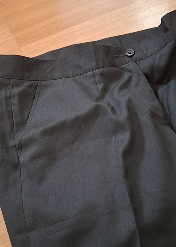 Siyah Kumaş Kadın Pantolon - Görsel 5