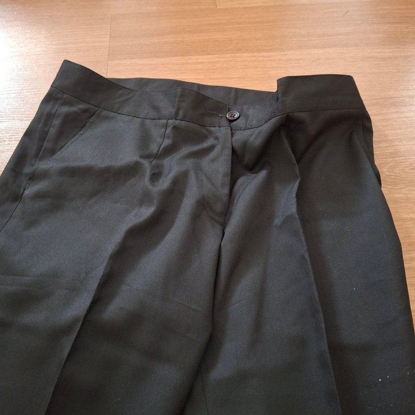 Siyah Kumaş Kadın Pantolon - Görsel 4