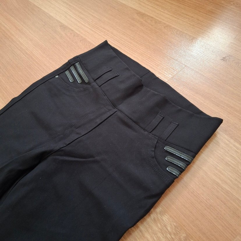 Siyah Slim Fit Kadın Denim Pantolon - Görsel 4