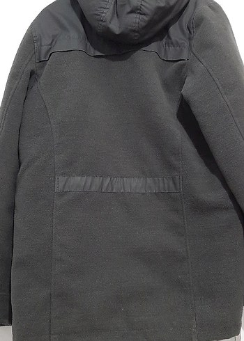 Gri Fermuarlı Erkek Kaban - Görsel 4