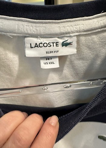 xxl Beden beyaz Renk Erkek Lacoste orjinal