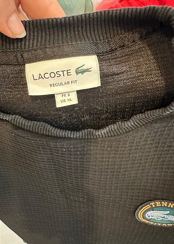 Gri Spor Tarzı Erkek Rozet Lacoste - Görsel 6