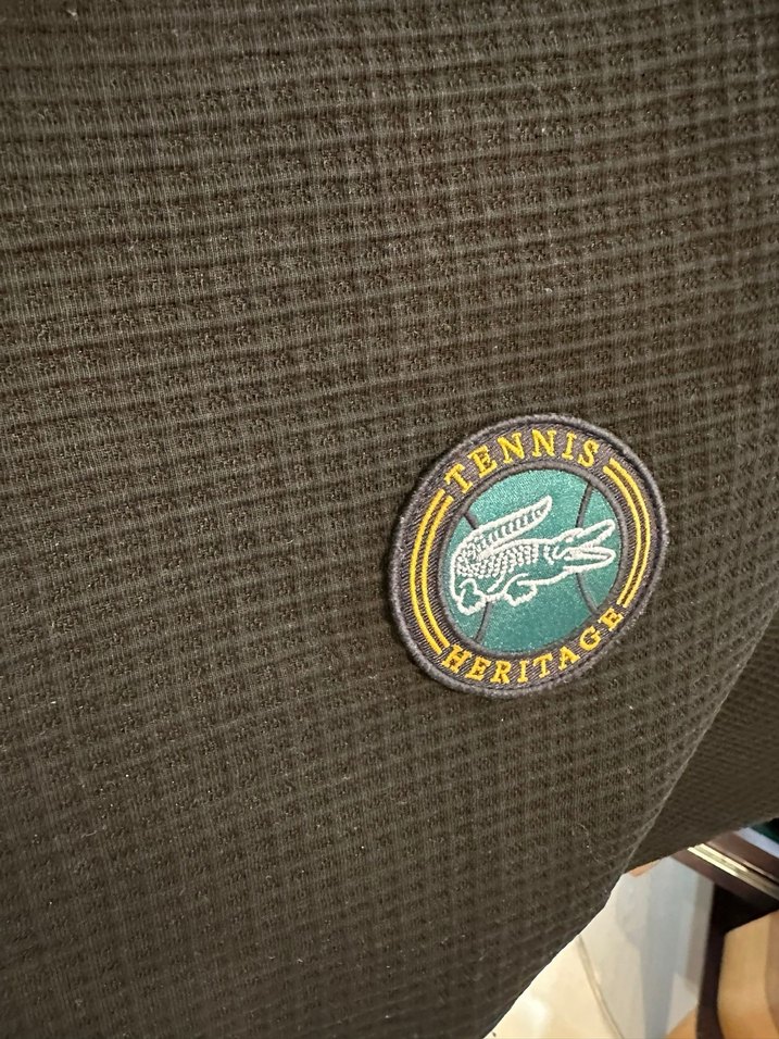 Gri Spor Tarzı Erkek Rozet Lacoste - Görsel 4