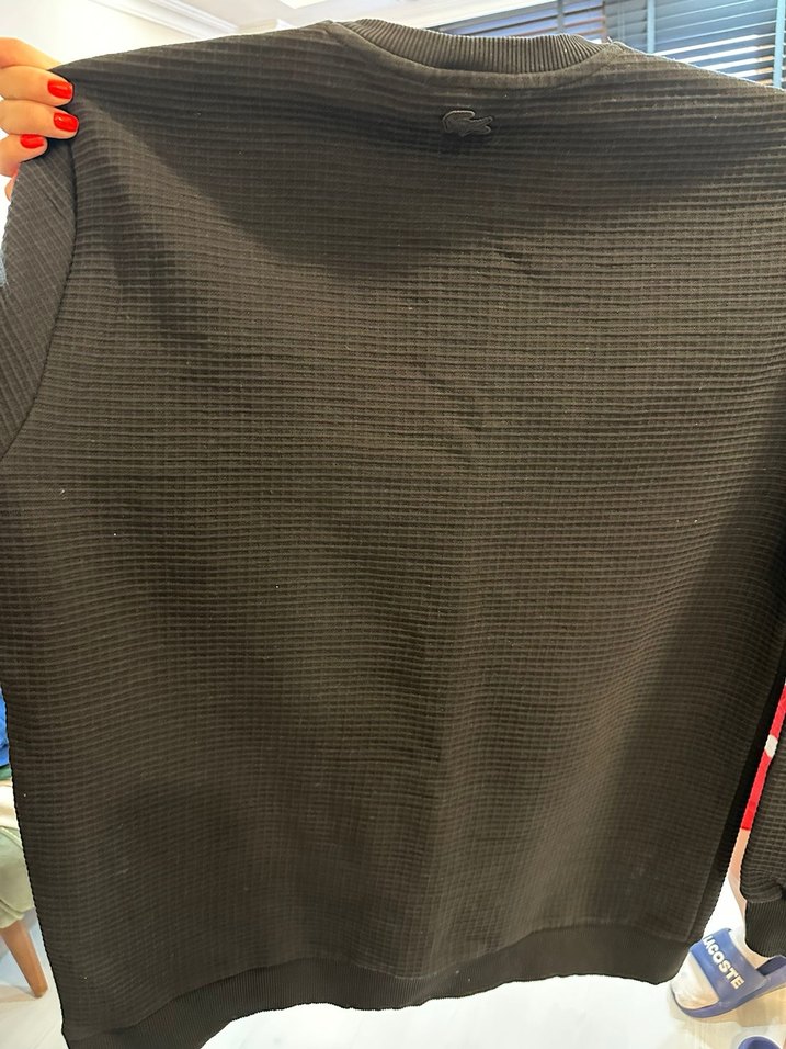 Gri Spor Tarzı Erkek Rozet Lacoste - Görsel 3