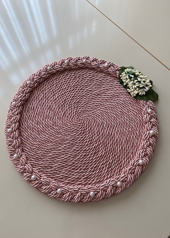 İnci Detaylı Pembe sunumluk
