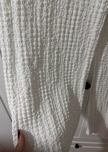 Beyaz Rahat Kesim Kadın Pantolon - Görsel 2