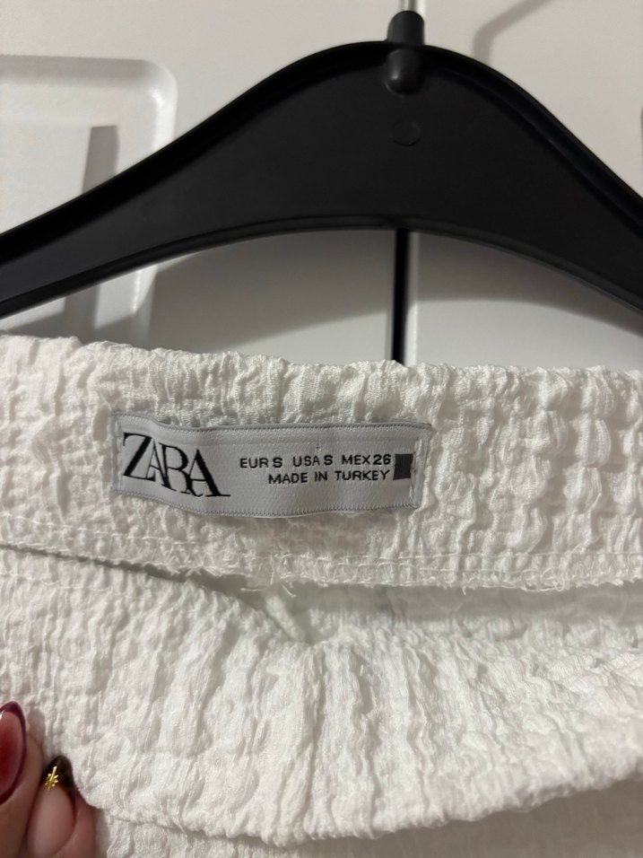 Beyaz Rahat Kesim Kadın Pantolon - Görsel 3