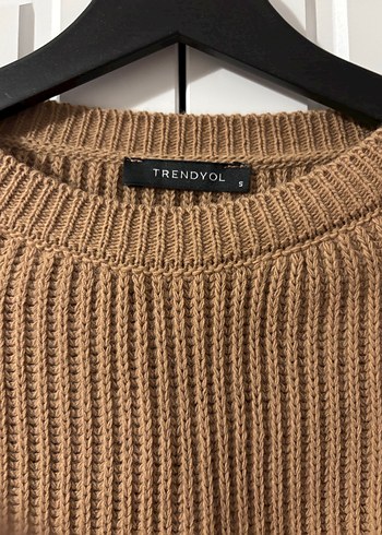 Bej Kadın Triko Salaş Kazak - Görsel 5