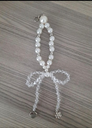 Boncuklu Beyaz Kadın csnta aksesuari - Görsel 2