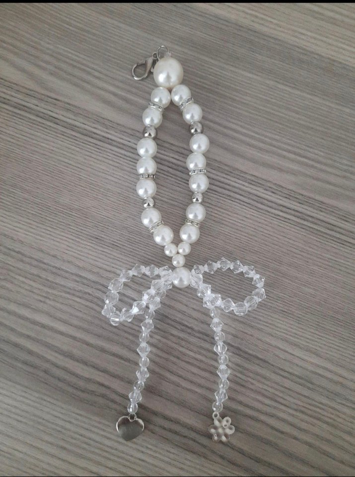 Boncuklu Beyaz Kadın csnta aksesuari - Görsel 2