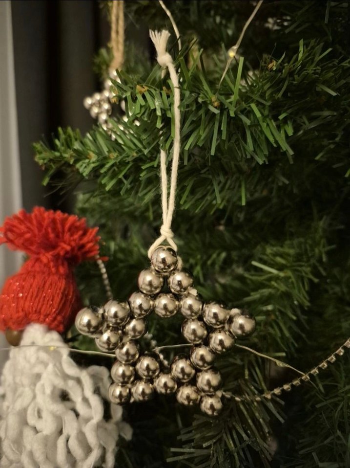 Gri Yıldızlı Süs - Görsel 2