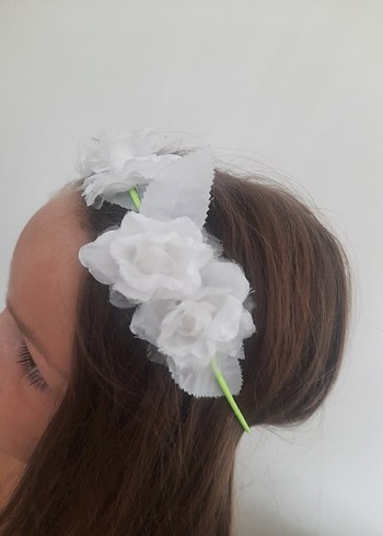 Accessorize Beyaz Elastik Çiçekli Saç Aksesuarı