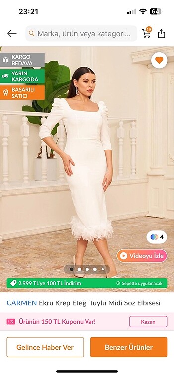 Carmen beyaz elbise.