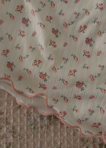 Sheinside Pointel Pembe Çiçekli Pijama Takımı