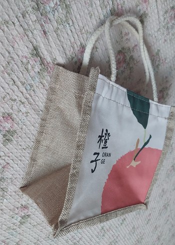 Hasır Çince Yazılı Bohem Kadın Çanta - Görsel 5