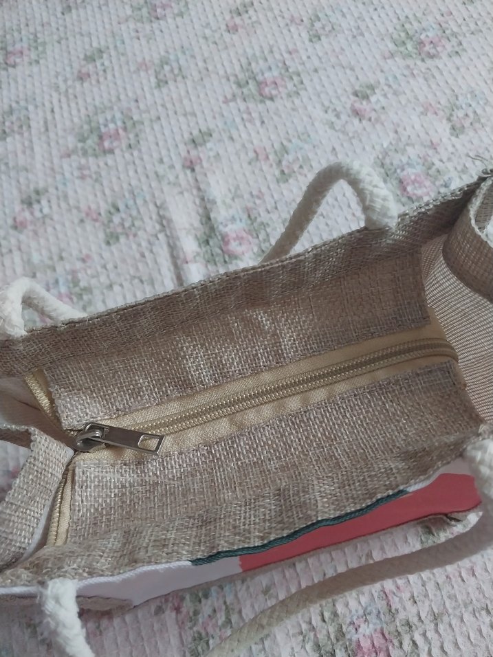 Hasır Çince Yazılı Bohem Kadın Çanta - Görsel 4