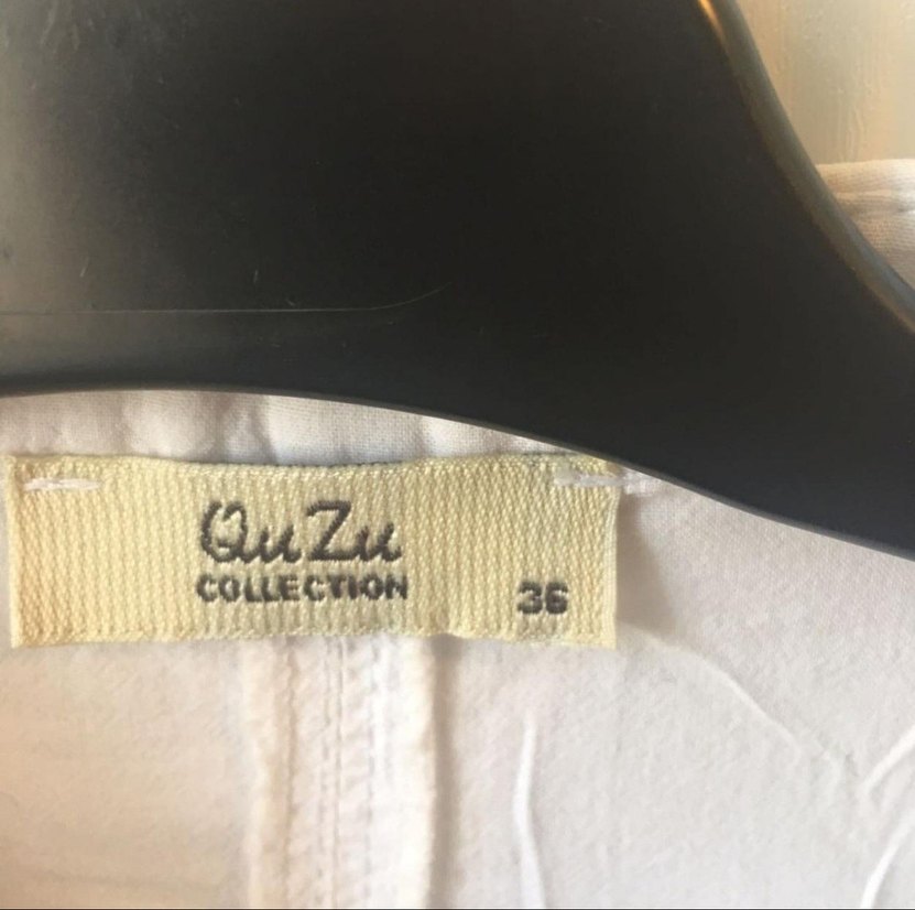 Quzu Boyundan Bağlamalı Beyaz Gömlek - Görsel 3