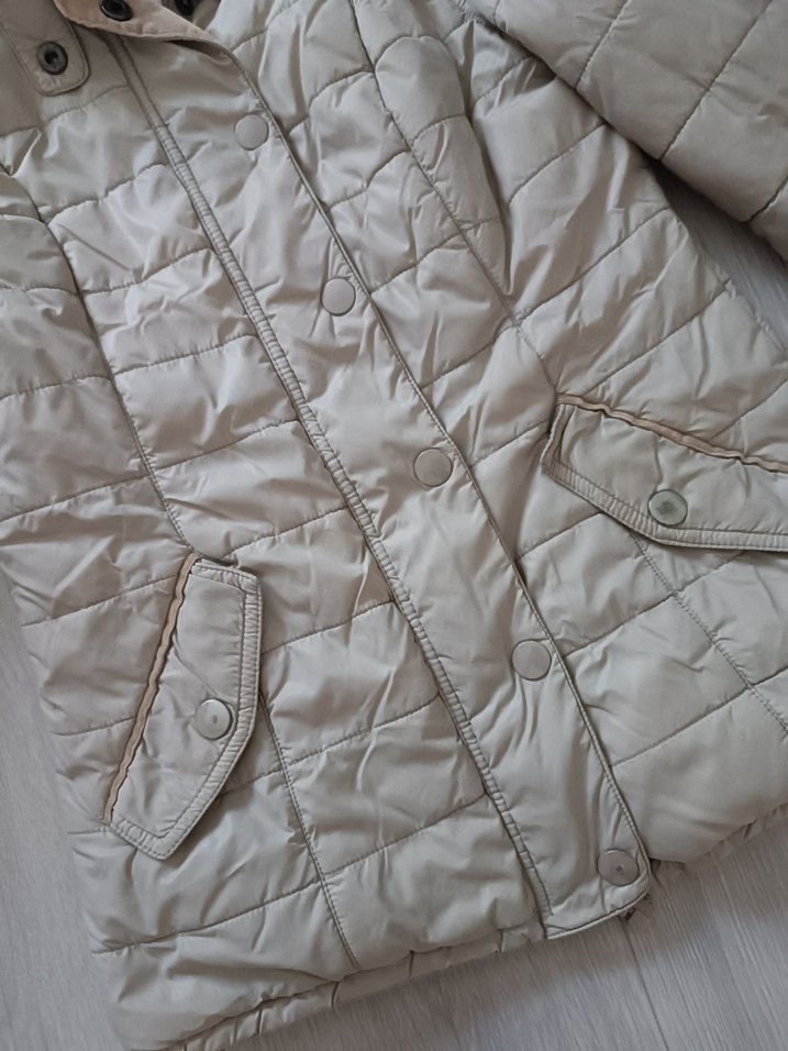 Mavi Vintage Slim Fit Bej Şişme Mont - Görsel 3