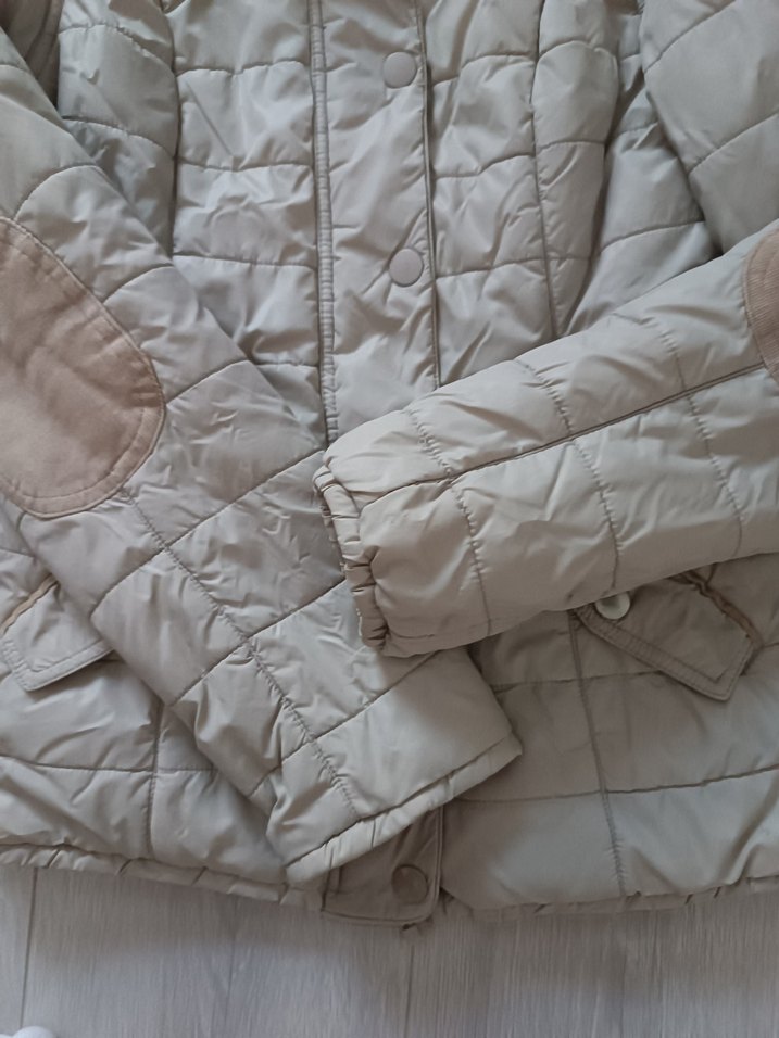 Mavi Vintage Slim Fit Bej Şişme Mont - Görsel 5