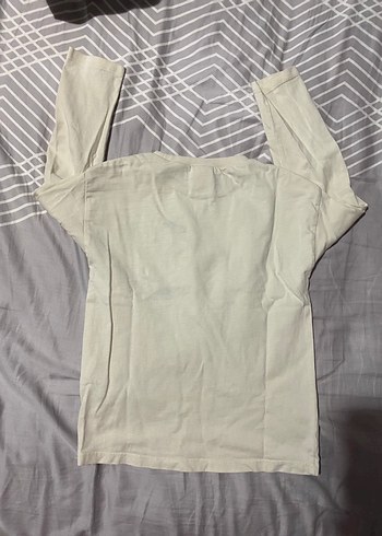 Yeşil Baskılı Kız Tişörtü, Uzun Kollu - Görsel 3