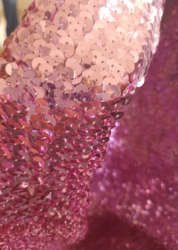 52 Beden Payetli Pembe Askılı Bluz