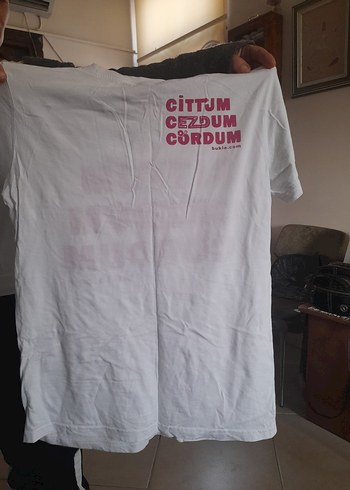 Baskılı Pamuklu Beyaz Tişörtü - Görsel 4