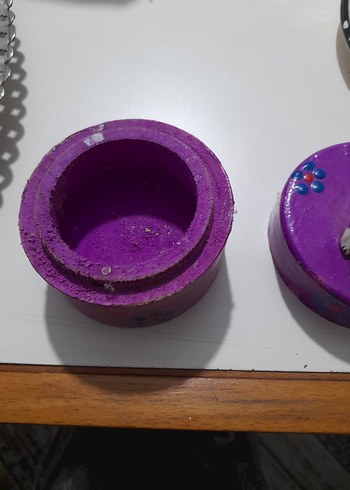 Mor Renkli Kedi Figürlü Küçük Kutu - Görsel 6